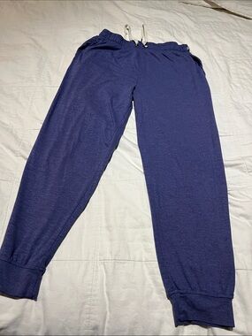 Marika Heathered Blue Track Joggers